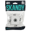 SKANDY Розетка TV проходная SK-A17W арктический белый IEK