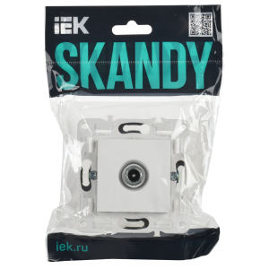 SKANDY Розетка TV проходная SK-A17W арктический белый IEK