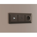 MA643050 Комплект механизма TV розетки SAT 5-2400MHz 3.5dB ALFA Темная бронза матовый QUANT (AP6430, VM215) AMBRELLA VOLT