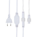 Гирлянда светодиодная Айсикл (бахрома) 1.8х0.5м 48LED бел. 3Вт 230В IP65 провод бел. Neon-Night 255-025