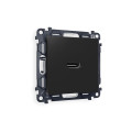 MA814010 Комплект механизма розетки HDMI 2.0 ALFA Черный матовый 40V500mA 2.0GHz 5-18Gbits QUANT AP8140, VM222 AMBRELLA VOLT