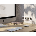 MA370010 Комплект механизма электрической розетки ALFA Серо-бежевый матовый 2USB AC 20W быстрая зарядка сз QUANT AP3700, VM160 AMBRELLA VOLT
