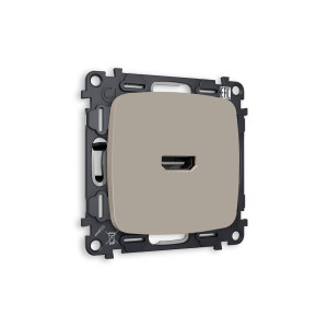 MO374010 Комплект механизма розетки HDMI 2.0 OMEGA Серо-бежевый матовый 40V500MO 2.0GHz 5-18Gbits QUANT OP3740, VM222 AMBRELLA VOLT