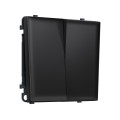 MS803010 Комплект механизма 2-кл выключателя SIGMA Черный матовый 10A-250V QUANT PRO (SP8030, PR115)