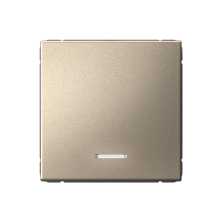 ARTGALLERY 1-клавишный ВЫКЛЮЧАТЕЛЬ КНОПОЧНЫЙ с подсв., 10А, механизм, ШАМПАНЬ GAL000516