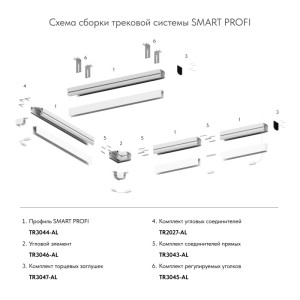 Соединитель профиля Denkirs TR3043-AL