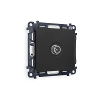 MA813010 Комплект механизма TV розетки оконечной ALFA Черный матовый 50-870 MHz 1dB QUANT AP8130, VM202 AMBRELLA VOLT