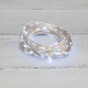 Гирлянда светодиодная Роса 30м 300LED бел. 3.6Вт IP44 с трансф. Neon-Night 303-215