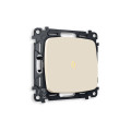 MO322010 Комплект механизма 1-кл выключателя с подсветкой 3200K OMEGA Бежевый матовый QUANT (OP3220, VM101, G11Y) AMBRELLA VOLT