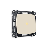 MO322010 Комплект механизма 1-кл выключателя с подсветкой 3200K OMEGA Бежевый матовый QUANT (OP3220, VM101, G11Y) AMBRELLA VOLT