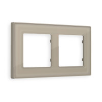 AF580362 Рамка ALFA Arctic Серо-бежевый Стекло органическое 2-ая AMBRELLA VOLT