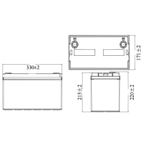 Аккумуляторные батареи MNB Battery LFP-12.8-100 (12.8В, 100 Ач, LiFePO4)