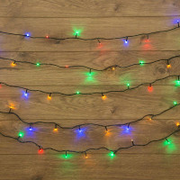 Гирлянда светодиодная Твинкл Лайт 15м 120LED мультиколор 6.9Вт 220-240В IP20 с контроллером провод ПВХ темн. зел. Neon-Night 303-059