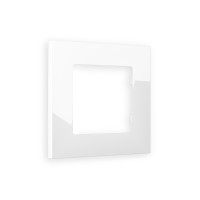 AF250101 Рамка ALFA Qubi Белый глянец 1-ая AMBRELLA VOLT