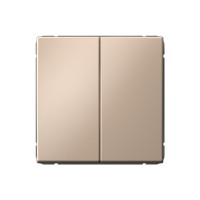 ARTGALLERY 2-клавишный ВЫКЛЮЧАТЕЛЬ КНОПОЧНЫЙ, 10АХ, механизм, быстрозажим. клем., ПЕСОЧНЫЙ GAL001217S