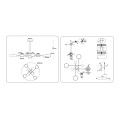 Потолочный светодиодный светильник 3000K-6000K 132Вт