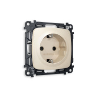 MO326010 Комплект механизма электрической розетки OMEGA Бежевый матовый сз на винтовых зажимах QUANT OP3260, VM141 AMBRELLA VOLT
