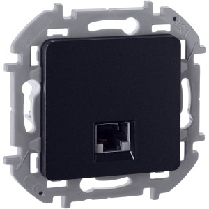 INSPIRIA Розетка компьютерная RJ45 категория 5Е UTP антрацит