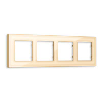 AF580604 Рамка ALFA Arctic Шампань Стекло органическое 4-ая AMBRELLA VOLT