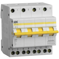 Выключатель-разъединитель трехпозиционный 4п ВРТ-63 40А KARAT IEK MPR10-4-040
