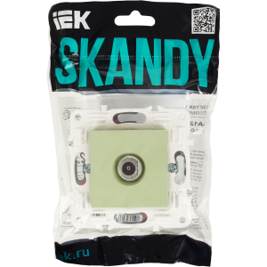 SKANDY Розетка TV оконечная SK-A12G мятный IEK