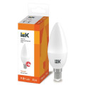 Лампа светодиодная C35 9Вт свеча 3000К E14 230В IEK LLE-C35-9-230-30-E14