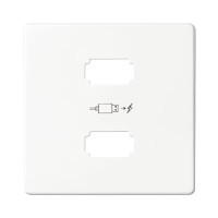 Simon 82 Detail Белый Накладка для зарядного устройства 2*USB