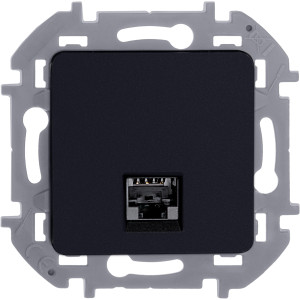 INSPIRIA Розетка компьютерная RJ45 категория 5Е UTP антрацит