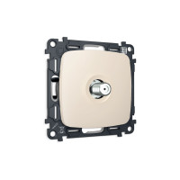 MO333050 Комплект механизма TV розетки SAT 5-2400MHz 3.5dB OMEGA Бежевый матовый QUANT OP3330, VM215 AMBRELLA VOLT