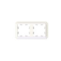 ATLASDESIGN ANTIQUE 2-постовая РАМКА, универсальная, ЖЕМЧУГ ATN100402