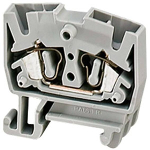 МИНИ КЛЕММНИК ПРУЖ,15MM DIN,ПРОХОД, 2ТЧК, 2,5ММ?,СЕРЫЙ