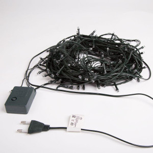Гирлянда светодиодная Твинкл Лайт 15м 120LED мультиколор 6.9Вт 220-240В IP20 с контроллером провод ПВХ темн. зел. Neon-Night 303-059