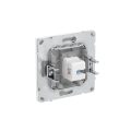Компьютерная розетка RJ-45 без шторки, кат.5е одинарная, KANT, белая магнолия