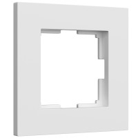 W0012961/ Рамка на 1 пост Slab (белый софт)