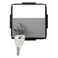 Крышка для розетки Simon SIMON 27 SCUDO, скрытый монтаж, с крышкой, серый, 2705091-063