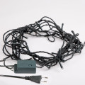 Гирлянда светодиодная Твинкл Лайт 6м 40LED мультиколор 5.1Вт 220-240В IP20 с контроллером 8 режимов провод ПВХ темн. зел. Neon-Night 303-029
