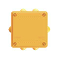 Коробка ответвительная FS 100х100х50мм IP55 5п 450В 20А 10кв.мм с кабельными вводами и клеммниками пластик. DKC FSB11510