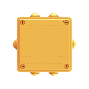 Коробка ответвительная FS 100х100х50мм IP55 5п 450В 20А 10кв.мм с кабельными вводами и клеммниками пластик. DKC FSB11510