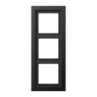 Рамка 3 поста Jung LS METAL, алюминий темный, ALD2983D