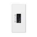 Simon Connect Белый Зарядное устройство USB, К45, узкий модуль, 5 В, 1,5А