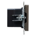 BRITE Розетка USB A+C 18Вт РЮ11-1-БрС сталь IEK