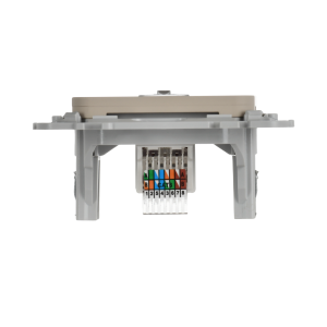 FLITE Розетка компьютерная RJ45 категория 6 UTP РК6-1-0-ФлЛ льняной IEK