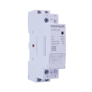 Контактор модульный VOLTHAUS VYHC 25А 2NO, управление 230В AC