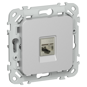 FLITE Розетка компьютерная RJ45 категория 5Е STP РК5е-1-1-ФлА алюминий IEK