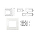 AF930103 Рамка ALFA Grand Белый мрамор 3-ая AMBRELLA VOLT