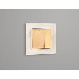 AF330301 Рамка ALFA Platos Бежевый Стекло органическое 1-ая AMBRELLA VOLT