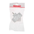 Разветвитель 2-м с заземл. 16А IP20 бел. Rexant 11-1075