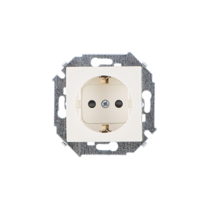 Розетка 1-м СП Simon 15 16А IP20 250В с заземл. винтов. клеммы механизм сл. кость Simon 1591432-031