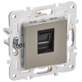SKANDY Розетка компьютерная RJ45 кат.6 SK-K02N металл никель IEK