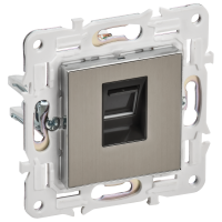SKANDY Розетка компьютерная RJ45 кат.6 SK-K02N металл никель IEK